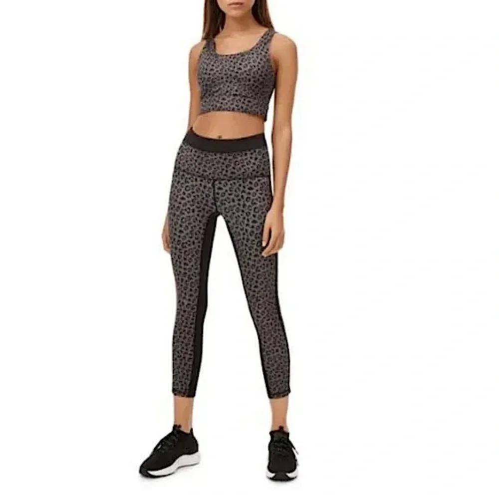All Fenix Anthropologie Jagger Leopard Print Leggings in Grey/Black Size S